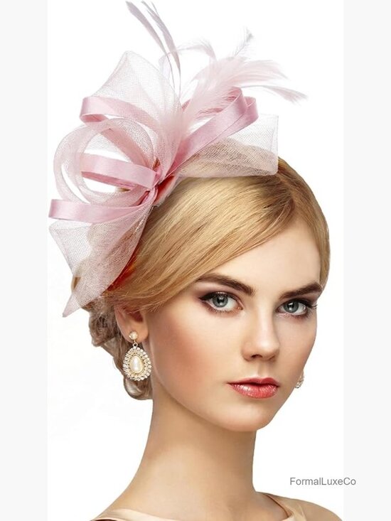 Elegant Derby Fascinator Hat with Detachable Headband Clip